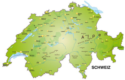 Karte Schweiz