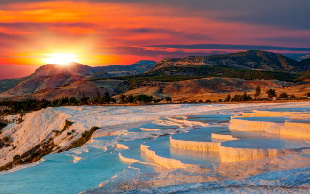 Sonnenuntergang Pamukkale