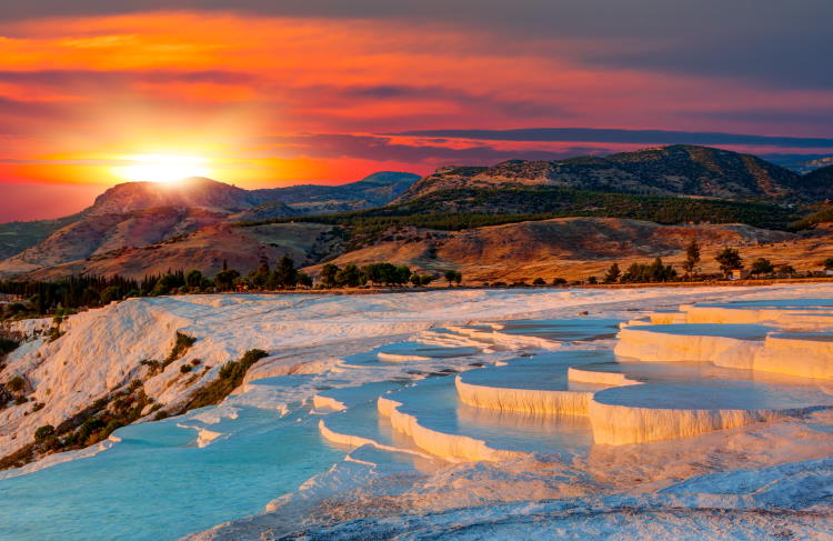 Sonnenuntergang Pamukkale