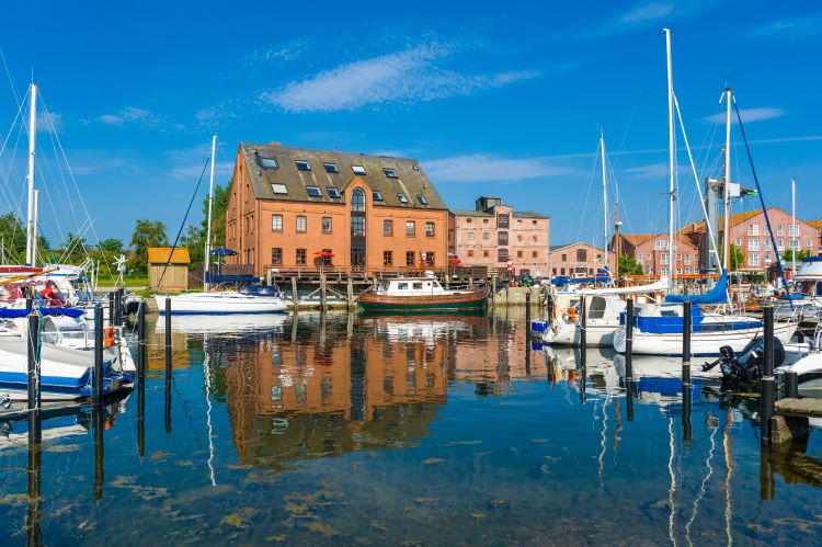 Hafen in Orth auf Fehmarn