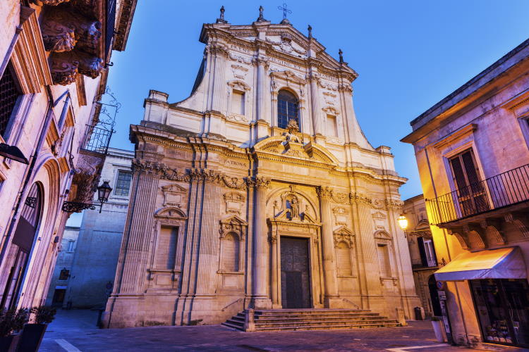 St Irene Kirche in Lecce. Lecce, Apulia, Italy