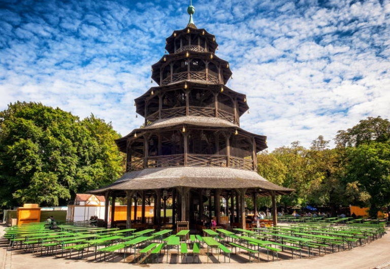 Englische Garten in München eine der größten Parkanlagen der Welt