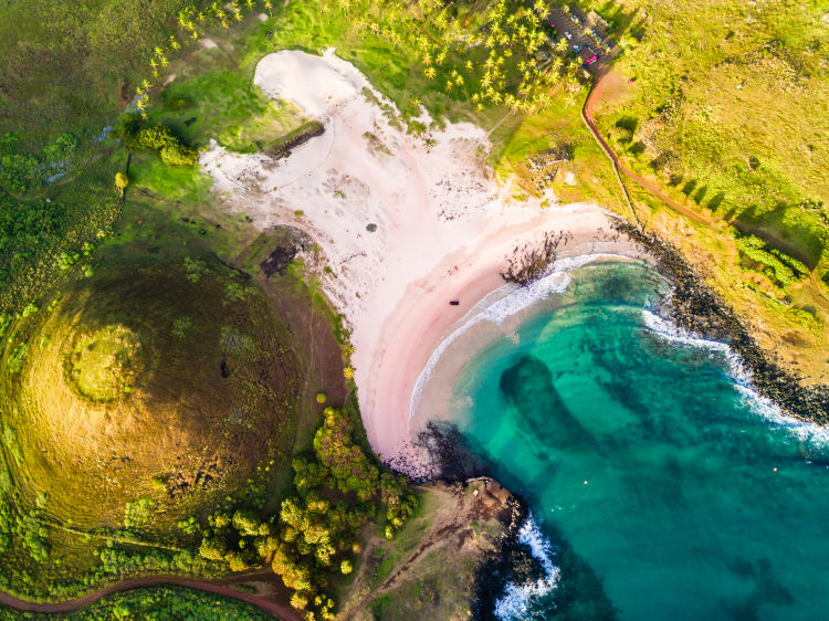 Osterinsel Anakena Beach