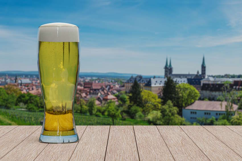 Blick auf die Altstadt in Bamberg