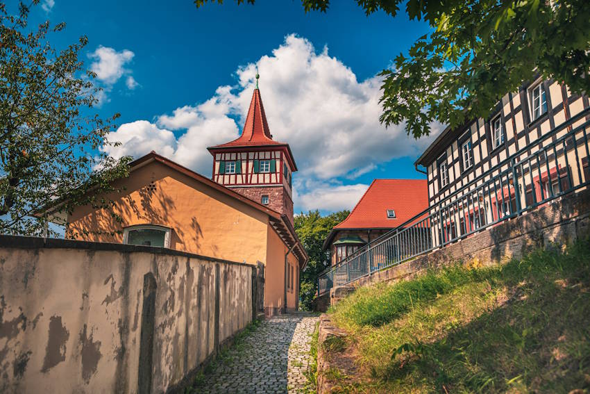 Fachwerkhäuser in der Kulmbacher Altstadt